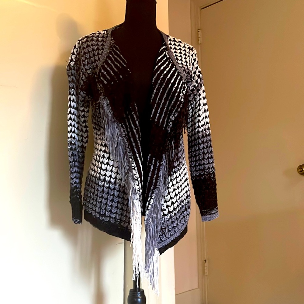 Fringe Chenille Cardigan